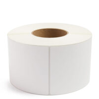 4'' x 12'' Perforated White Industrial Thermal Transfer Labels