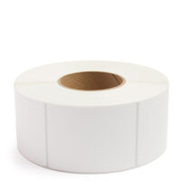4'' x 5'' Perforated White Industrial Thermal Transfer Labels