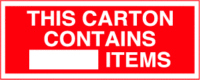 This Carton Contains Items