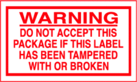 Warning Do Not Accept Package