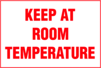 Keep At Room Temperature