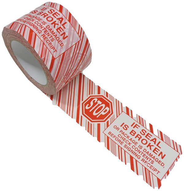 3'' Pre Printed Hand Roll Stock Printed Tape