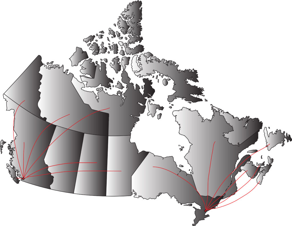 canada map labeltown