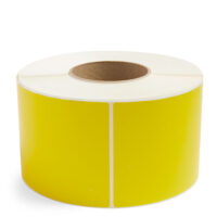 4'' x 6'' Perforated Yellow Industrial Thermal Transfer  Labels