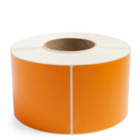 4'' x 6'' Perforated Orange  Industrial Thermal Transfer  Labels