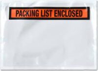 4-1/2'' x 5-1/2'' Packing List Enclosed Tamper Evident Envelopes