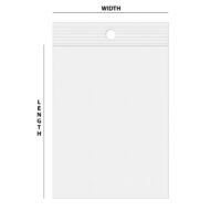 3'' x 4'' Zip Lock Bags With Hang Hole
