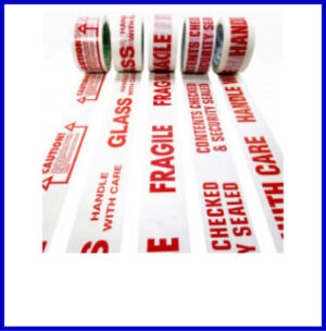 2'' Pre Printed Hand Roll Stock Printed Tape